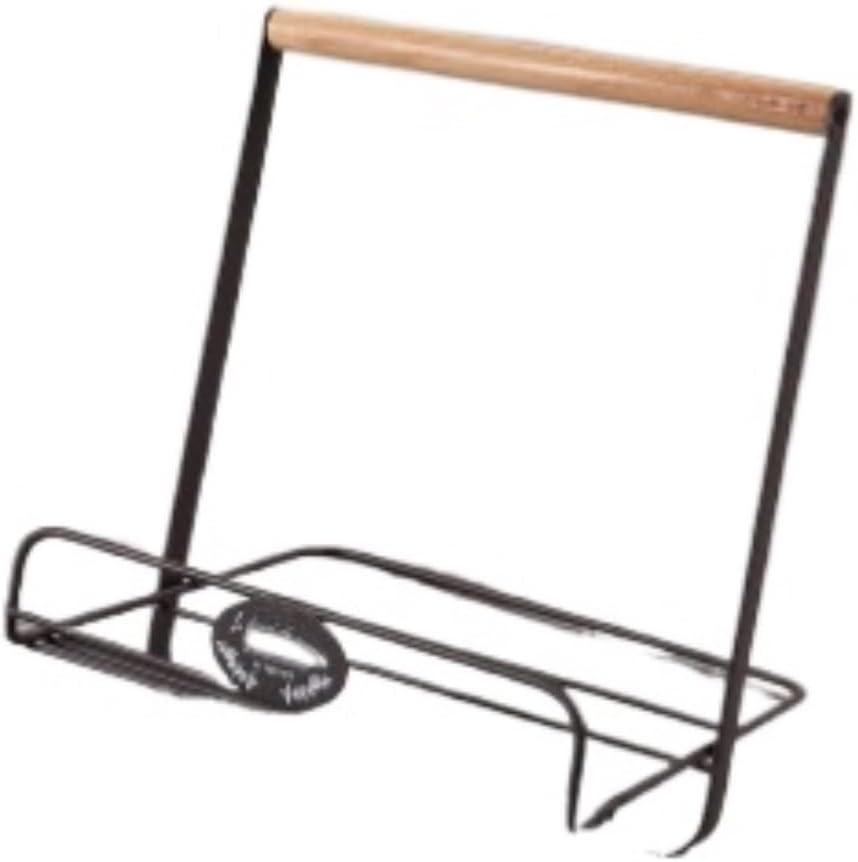 Recipe Holder Metal Cookbook Holder Stand Regal Adjustable and Foldable Recipe Book Cooking Helper(B)