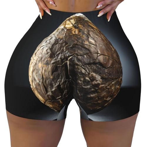 Dinosaur Egg Pattern Sports Shorts, high Elastic Slim Fitness Pants, Suitable for Yoga/Leisure/Daily wear