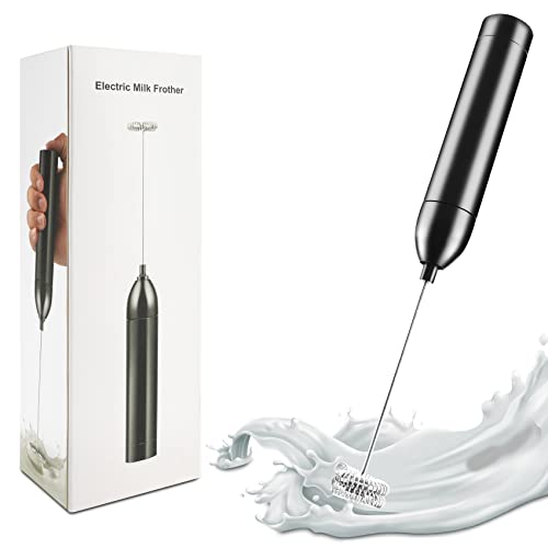 Milchaufschäumer Stab Elektrisch Milchsufschaümer Milchaufschäumer Elektrisch Stab Handmilchschäumer Handheld Milk Frother Edelstahll Aufschäumer für Kaffee Latte Milchaufschäumer Elektrisch Cover