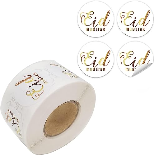 YTUGCG Eid Mubarak Stickers Self Adhesive Eid Stickers for Muslim Gift Bag Sealing Stickers for Eid Party Treat Bags Stickers Eid Mubarak Stickers Gift Sealing Labels for Muslim Party Supplies