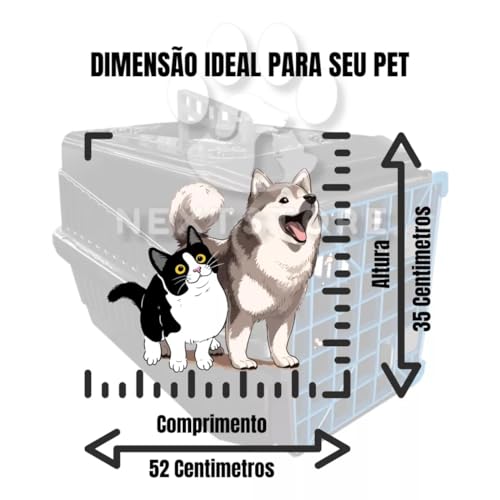 Transdog Caixa de Transporte para Animais N4 - Preto e Rosa, Cachorro e Gato, até 12 kg, Polipropile