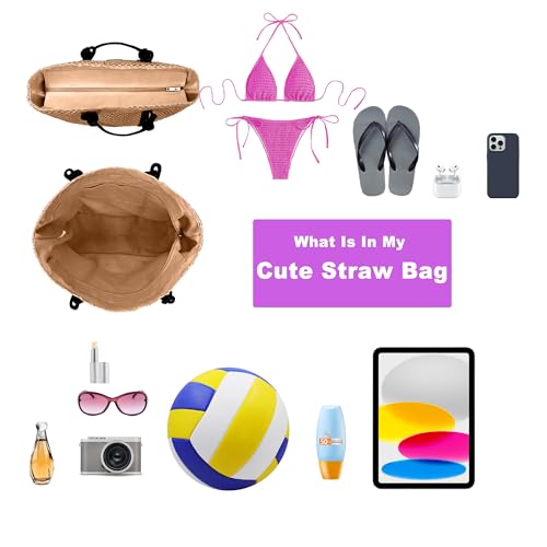 Straw Bags for Women Crochet Beach Tote Bag vacation handbags Large Woven Shoulder Bag for Summer Holiday3
