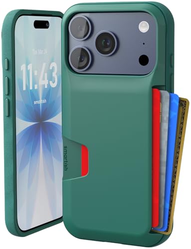 Smartish iPhone 17 Pro Wallet Case - Wallet Slayer Vol. 1 [Slim + Protective] Credit Card Holder - Drop Tested Hidden Credit Card Slot Cover for Apple iPhone 17 Pro - So Jaded