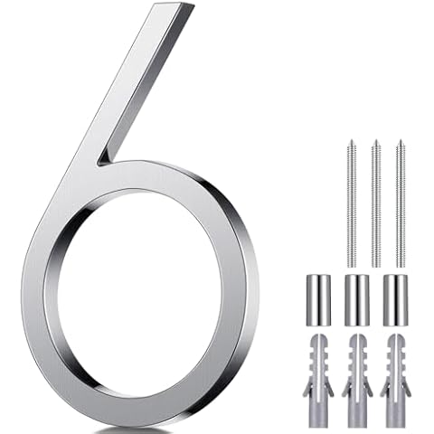 Blulu 8 Inch Stainless Steel House Number Cover
