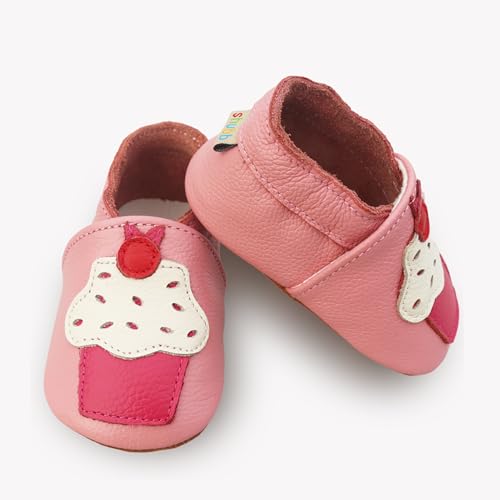 Baby Girls Slippers Low Cut First Walkers Cartoon Pattern Soft Sole Cute Fashion Crib Shoes3