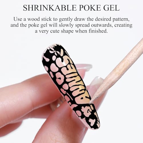 Esmalte de uñas de gel negro con base profesional y pincel miniatura 2