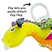 Lamaze Clip On Car Seat and Stroller Toy - Flip Flap Dragon - Crinkle Car Seat Toys and Stroller Toys - Sensory Toys for Babies - Travel Toys for Car - Infant Toys Ages 0 Months and Up