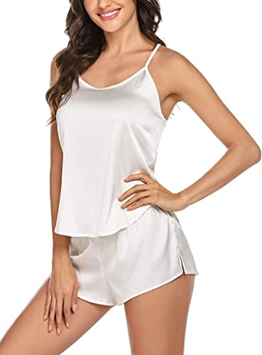 Image of Women's Satin Soft Top and Shorts Set Nightsuit for Womens