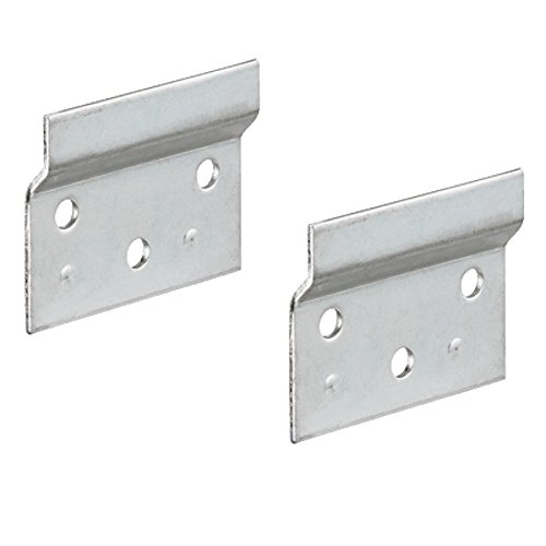 Preisvergleich Produktbild Gedotec Trägerplatte Metall Aufhängeschiene zum Schrauben für Schrankaufhänger / Länge 60 mm / Wandschiene für Schrank-Halterung / Stahl verzinkt / 2 Stück - Wand-Befestigung für Hänge-Schränke