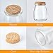 Brajttt Mini Yogurt Jars 30 Pack, 7 oz Glass Favor Jars with Cork Lids, Pudding Containers with Lids, Mason Jar Wedding Favors Honey Pot with Label Tags and String