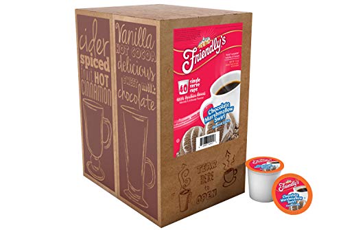 Friendly's Flavored Ice Cream Coffee Pods, Compatible With Keurig K Cup Brewers (Chocolate Marshmallow Swirl, 40 Count) #TOP1
