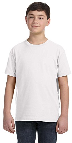 LAT Youth Fine Jersey T-Shirt, Medium, White