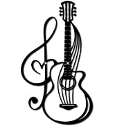 CREATCABIN Décoration Murale Métal Notation Musicale Noire Découpée au Laser Suspendre,Décoration...