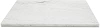 Diflart 16x20 Inch Natural Carrara Bianco Marble Pastry Board - White Stone Cutting Slab for Dough, Baking, Chocolate & Serving