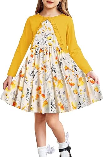 Arshiner Mädchen Kleider Bolero Kinder Ärmelloses Kleid mit...