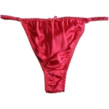 Womens Silk Panties G String Thong Underwear Size S M L XL 2XL