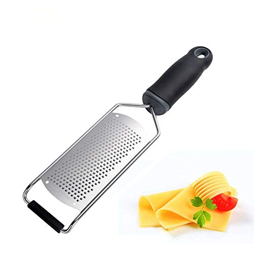 QIYAGE Citrus Zester Cheese Grater,for Cheese ,Lemon Ginger Garlic Nutmeg Chocolate Vegetables Fruits - Razor-Sharp Stainless Steel Blade Wide Dishwasher Safe