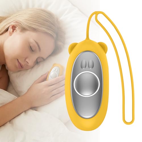 Bettinay Sleep Aid Device Orange Portable Type-C Charging Microcurrent Calm Carry for Improve Sleep Quality Stress Relief