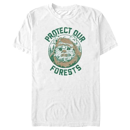 T-shirt Ewok Star Wars homme anti déformation en coton durable
