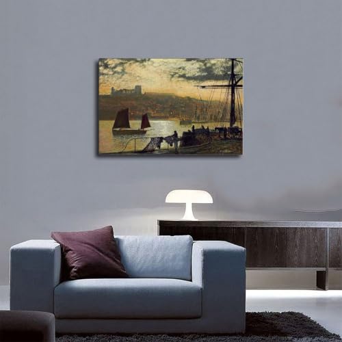 Impression sur toile Whitby Abbey Grimshaw finition premium - 5