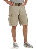 Lee Men's New Belted Wyoming Cargo Short, Khaki, 40
