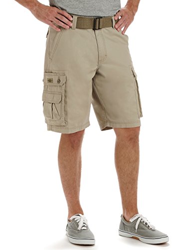 Lee Men's New Belted Wyoming Cargo Short, Khaki, 40