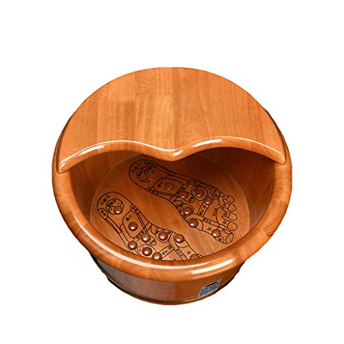 Spa de pies de madera con masaje y cubierta miniatura 2