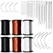 Produktbild WideSmart Leder Nähgarn Set,24PCS Sattlergarn Ledernadeln 6 Nylonfaden Leder Nähen Washsband Gewachstes Ledergarn Polsterfaden Nähgarn Starker Polsterfaden für Denim Leder DIY Leder Nähen Handwerk