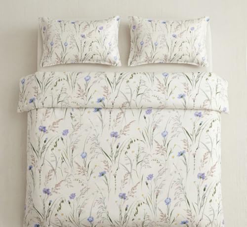Image of DECOMIZER XL Microfiber Soft Cotton Queen Bedsheet for Double Bed, Queen Size 90 Inches X 100 Inches, 230 X 250 cm with 2 Large Size Pillow Covers - BeigeBush