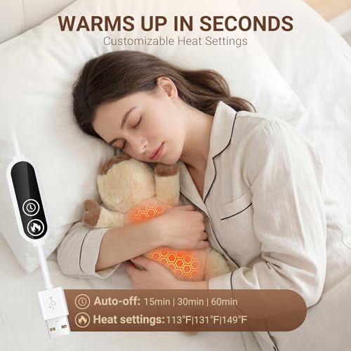 Image of Capybara Heating Pad Plush, USB Electric Heated Plush Cushion, Warm Gift for Women