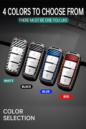Coque de clé de voiture compatible avec VW Passat Golf Jetta protection bleu - 7