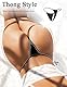 ohmydear Mini G String Tanga für Frauen Kunstleder Micro Bikini Tanga Schwarz Große Größen Niedrige Taille Unterwäsche Damen Nahtlos Thongs Sexy T-Back Unterhosen für Beach Nachtclubs Party L