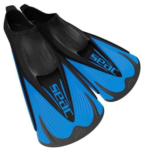 SEAC Speed-S, Pinne Corte da Nuoto per Allenamento in Piscina e in Mare, Blu, 36/37
