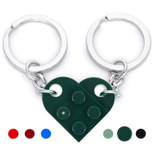 NumeroPhi - Portachiavi Coppia Cuore, per Lui e Lei, Regalo Casa Nuova, San...