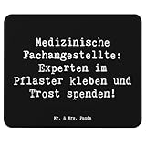 Mr. & Mrs. Panda Mauspad Spruch Medizinische Fachangestellte Experten - Geschenk, Untersuchungen, mausteppich, Blutabnehmen, Laptop, Berufe, Beruf, Berufspassion, Mousepad, Assistentin, Berufsalltag