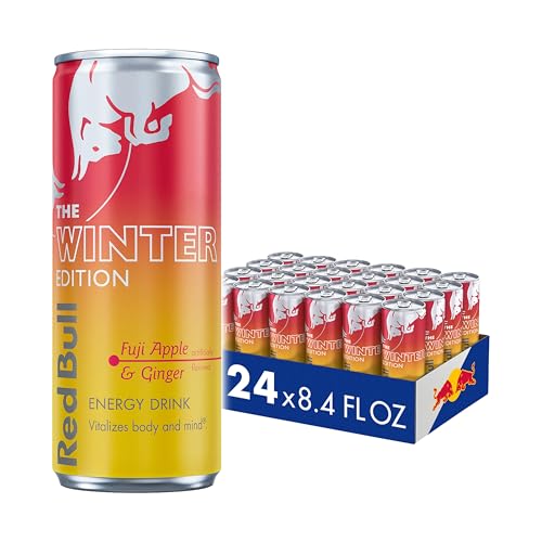 Red Bull Fuji Apple and Ginger Winter Edition Energy Drink, with 80mg Caffeine plus Taurine & B...