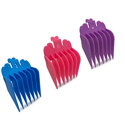 Professional Hair Clipper Guide Combs,Hair Clipper Cutting Guides/Combs #3170-400 -From 1/8Inch To 1Inch Compliable With Most Whal Clippers (10 Color Rainbow) #TOP3