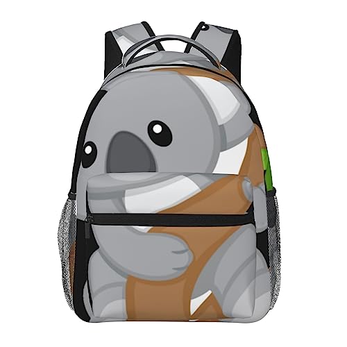 Sac à dos d'école léger avec fermeture éclair solide pour fille et garçon Koala