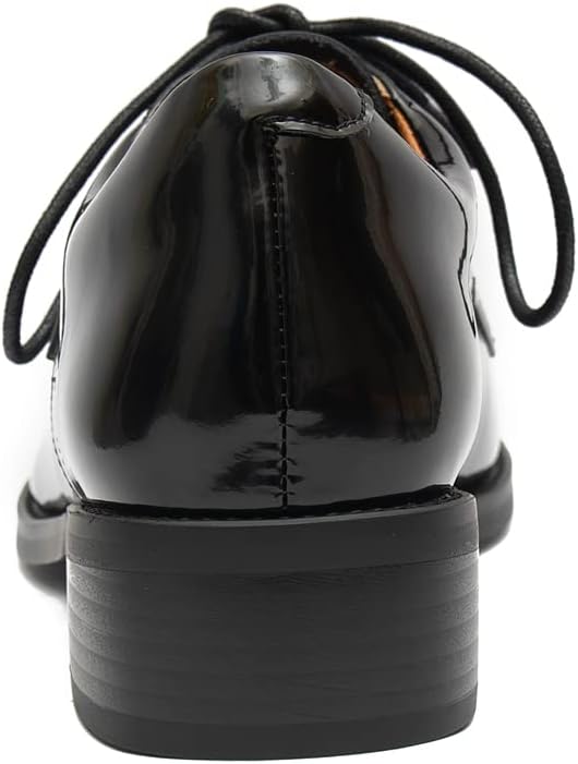 ONEENO Women's Classic Lace-up Smooth Leather Oxford