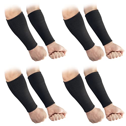 Image of OriStout Cut Resistant Work Sleeves with Tumb Hole, Black, 4 Pair