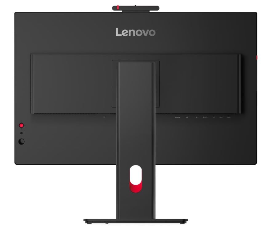 Image of Lenovo ThinkVision T27QD-4v 27-Inch QHD IPS Monitor | VRR of 48-120Hz, USB-C Hub with 100W PD, RJ45 Ethernet, 5MP AI Webcam, Height Adjustable Stand