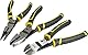 Stanley FatMax 3-teiliges Duo-Kraftzangen Set FMHT0-72415 (bestehend aus Seitenschneider, Kombinationszange & Langbeckzange, aus geschmiedetem Carbon-Stahl, mit Doppelgelenk, Zwei-Komponenten-Griff)