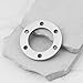 LT Easiyl 2Pcs 6 Holes Brake Gasket Spacer 55x44x2.5mm for Electric Bicycle Silver 4mm