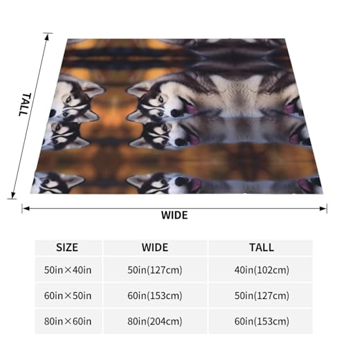Plaid husky imprimé couverture compacte de voyage et camping - 5
