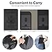 RSAquar Passport and Vaccine Card Holder Combo, Passport Holder Cover Wallet, Leather Card Case Travel Accessories with RFID Blocking for Women and Men, Y-Black