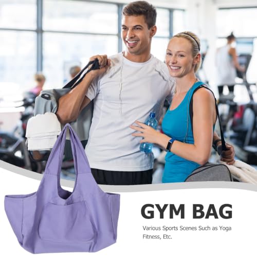 Bolsa de yoga para mujer de gran capacidad para esterilla y accesorios de fitness 7