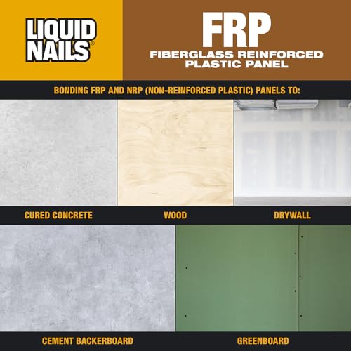 Liquid Nails Fiberglass Reinforced Panel Adhesive (FRP-310) 3.5 gal, White, 3.5 gallon