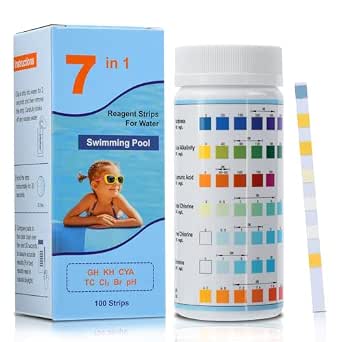 Aideepen 7-in-1 Pool Test Strips for Spa