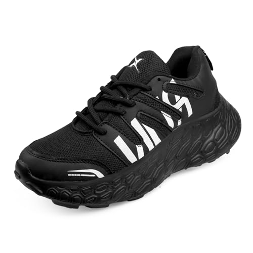 Image of Kraasa Men's Lace Up Running Shoes Comfortable Ultra Light Breathable Non Slip Walking Shoes Casual Fashion Sneakers