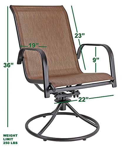 Sienna Swivel Rocker (Set Of 2) Espresso Finish 'Brown' #TOP3